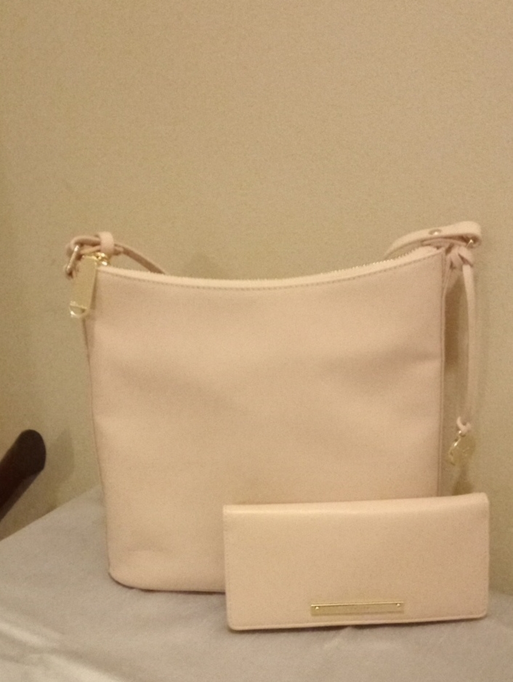 Brahmin Kate Pink Galeston Leather Crossbody.